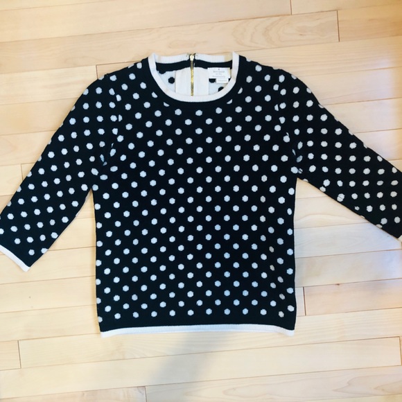 Kate Spade Polka Dot 100%wool sweater - Picture 1 of 6